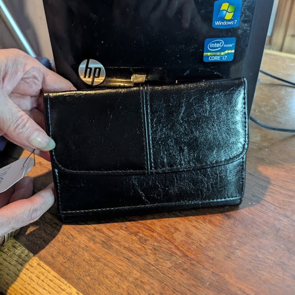Black Clasp Closure Clutch